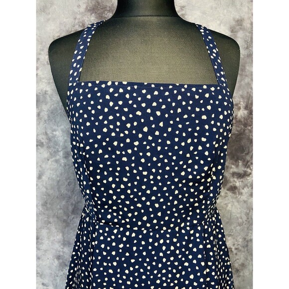 Anthropologie Kimchi Blue Navy /Ivory Print Midi Dress Size 8 - Picture 2 of 5